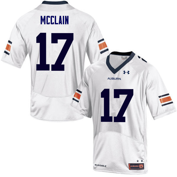 Men Auburn Tigers #17 Marquis McClain College Football Jerseys Sale-White